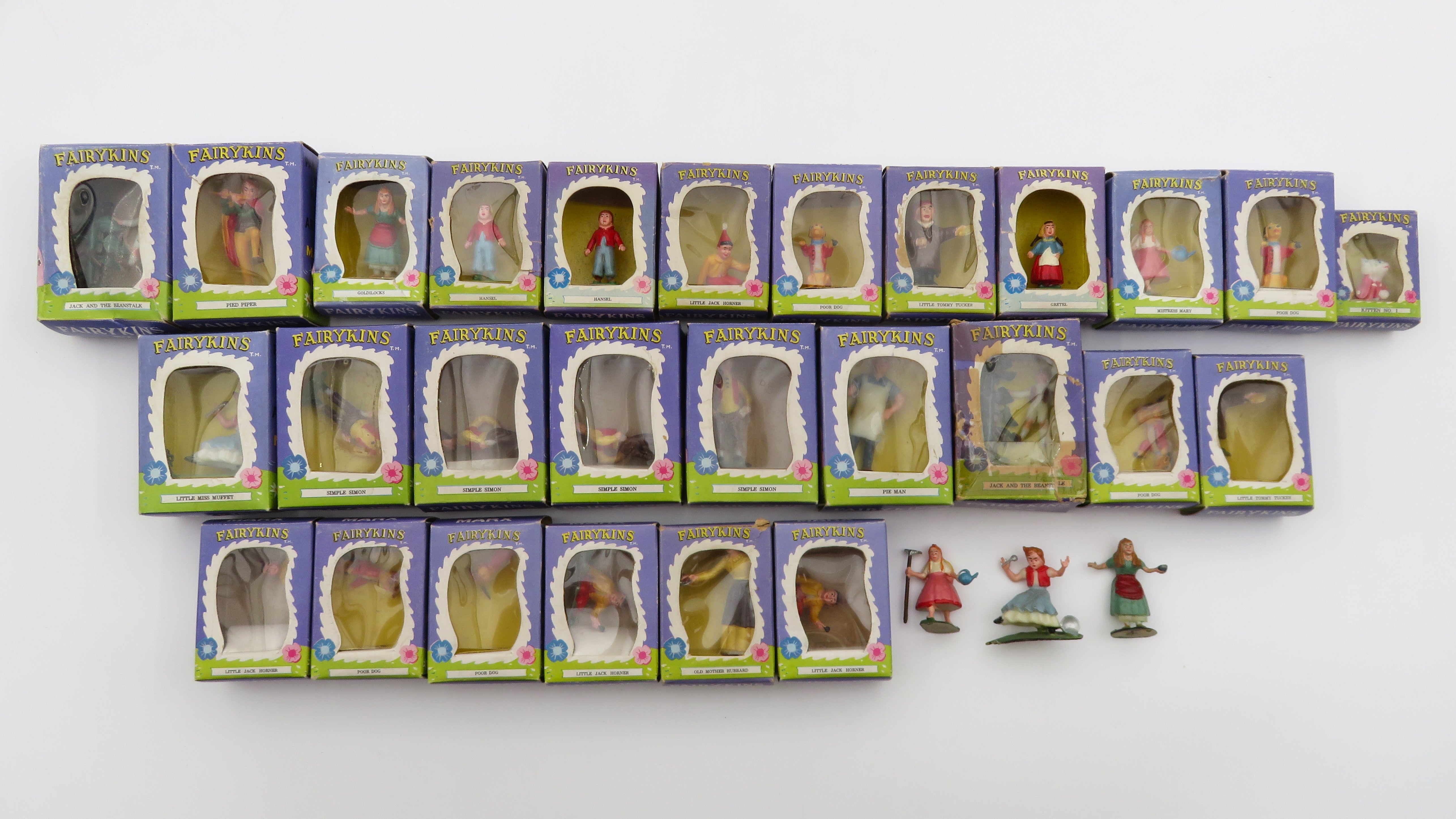 VINTAGE Fairykins Figure Lot of (30) - Louis Marx & Co./Marx Toys (c. 1960s) Collectible